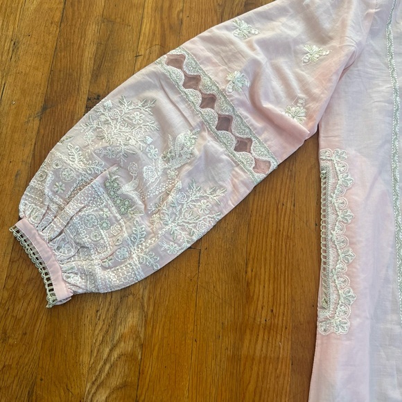 Kurta pant set , Pakistani Style suit, Pink suit set, Diwali outfit, IndianKurta - Picture 11 of 17